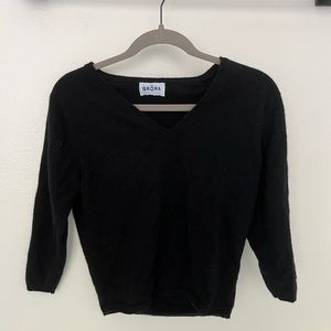 Black cashmere sweater - 100% Scottish cashmere